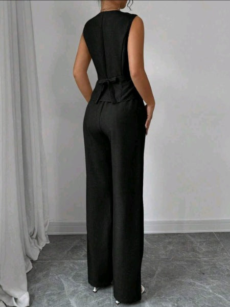Conjunto de Traje Chaleco Cuello V y Pantalón 76676