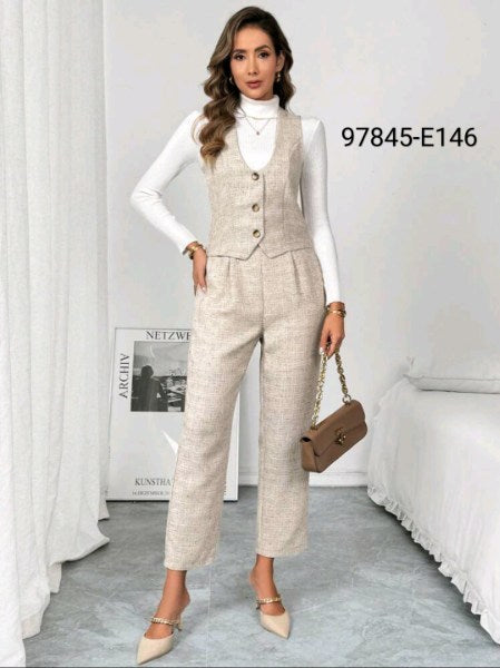 Conjunto de Traje Chaleco y Pantalón 97855 e145