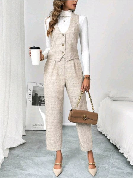 Conjunto de Traje Chaleco y Pantalón 97855 e145