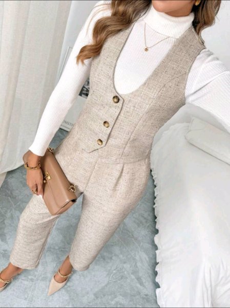 Conjunto de Traje Chaleco y Pantalón 97855 e145