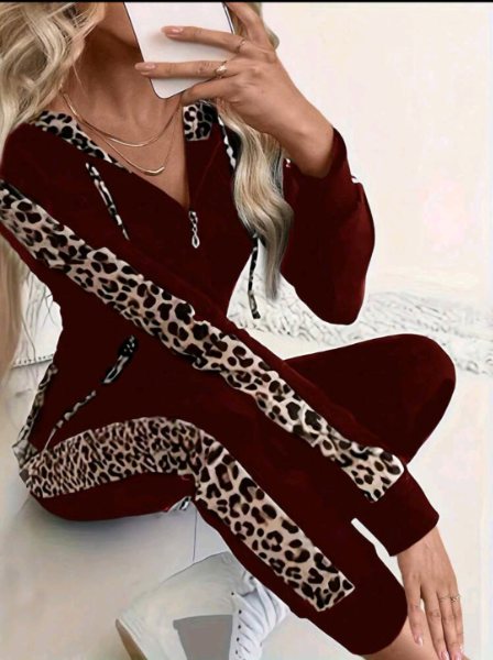 Conjunto de Chaqueta con Cremallera y Pantalón 108010 E148