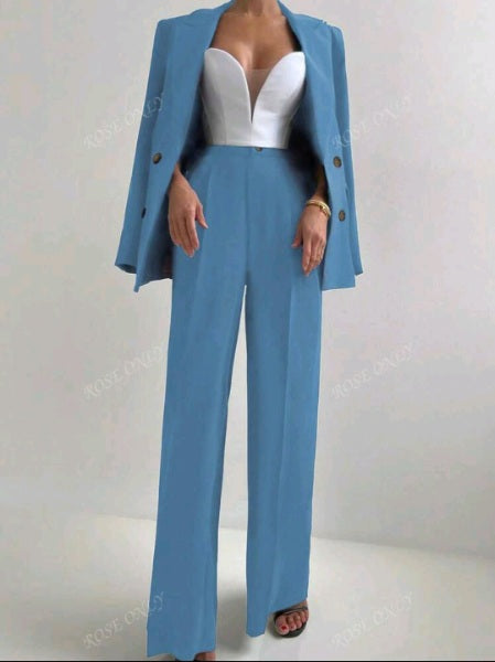 Conjunto de Traje Blazers Forrado y Pantalón 92979 e138