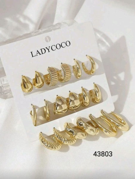 Zarcillos 10 Pares 43803