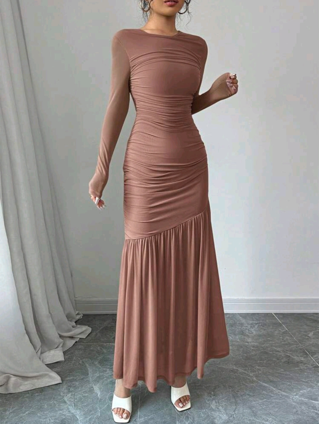 Vestido Largo Manga Larga 95964-E6