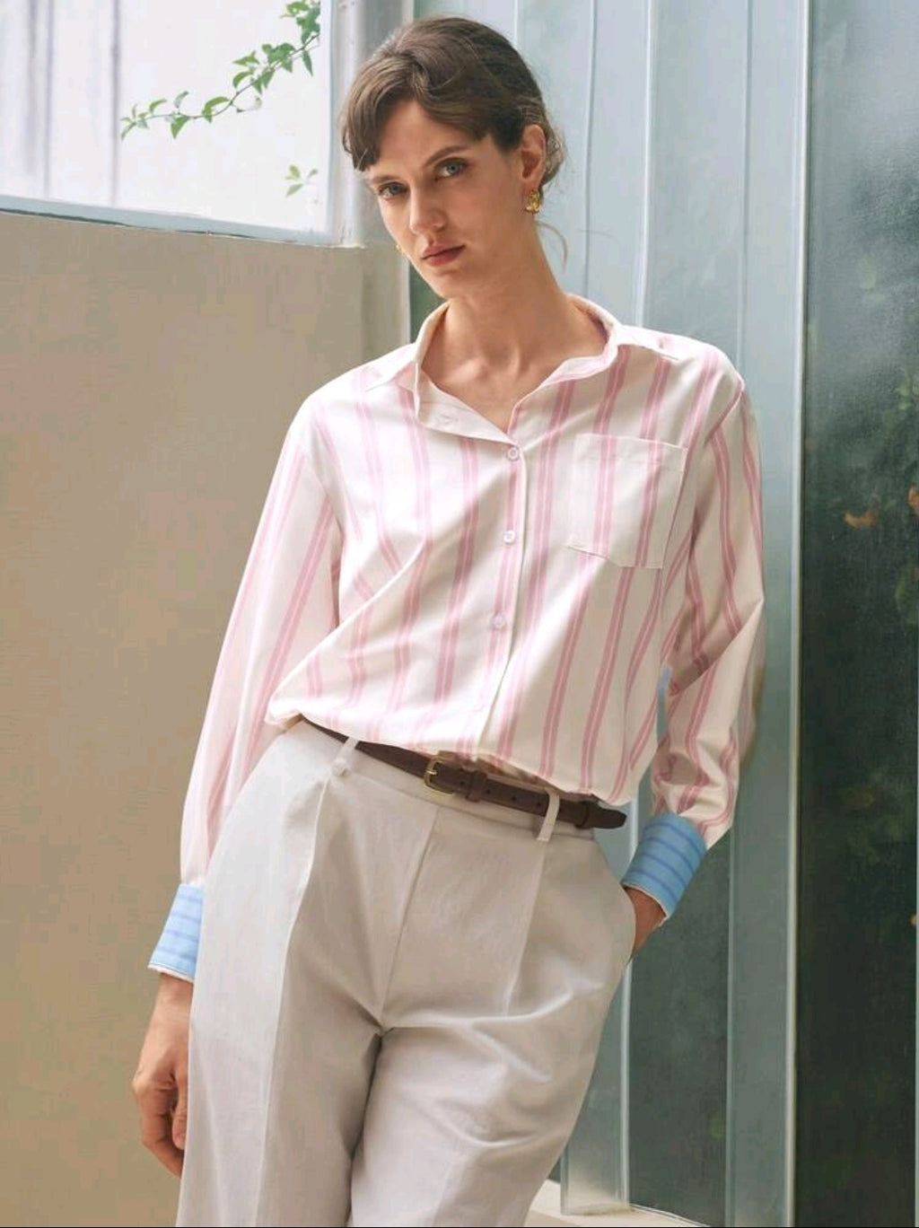 Blusa con Estampado de Rayas 73730-E102