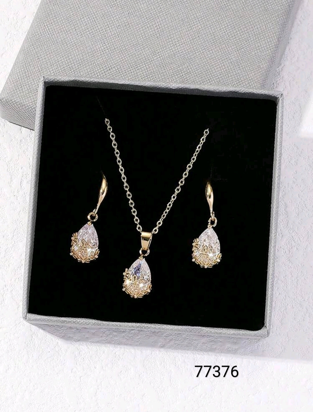 Collar y Zarcillos Acero Inoxidable 77376