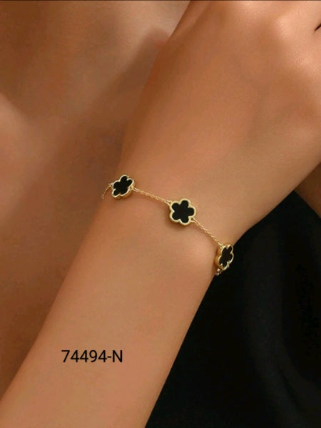 Pulsera de Plata 74494Negro