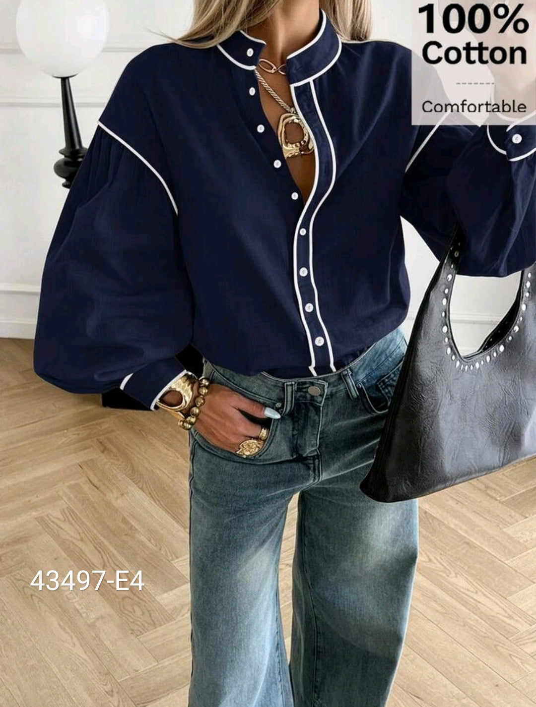 Blusa de Algodón 43497-E4