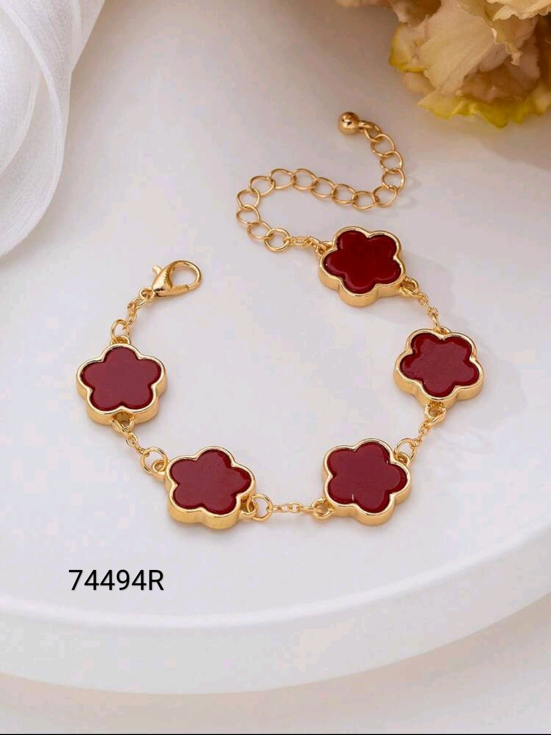 Pulsera de Plata Roja 74494R