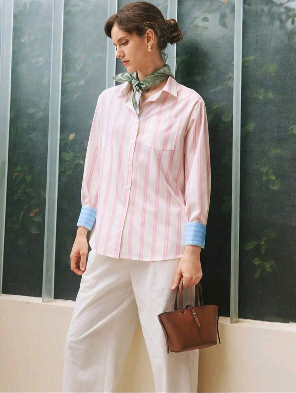 Blusa con Estampado de Rayas 73730-E102