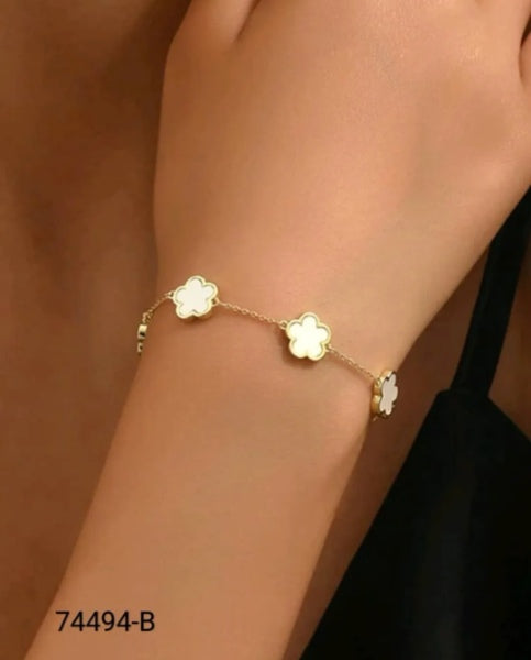 Pulsera de Plata 74494Blanco