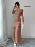 Vestido Largo Manga Larga 95964-E6