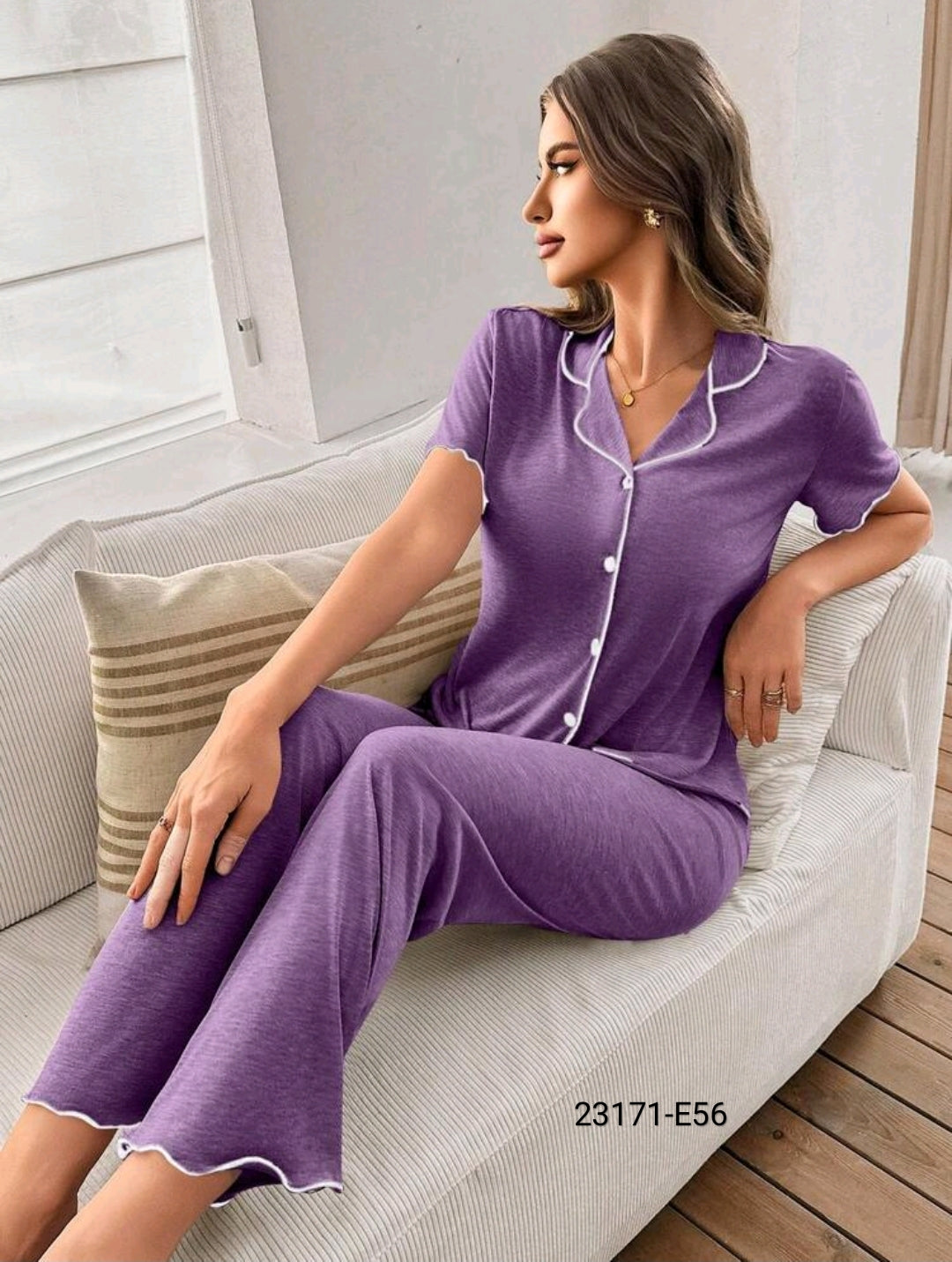 Pijama Manga Corta 23171-E56